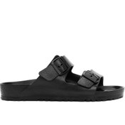 Resim Birkenstock Erkek Siyah Çift Tokalı Arizona Eva Terlik Derimod