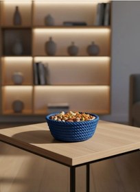 Resim Yuvarlak Çerezlik Lacivert Renkli 