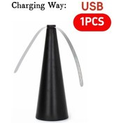 Resim Goldenqian 1/2 Adet Sinek Kovucu Otomatik Fan Sinek Fanları Haşere Kovucu Masa Fanı Pil/usb Powered Böcek Kovucu Sinekleri Uzak Tutmak Usb Black 1pcs 