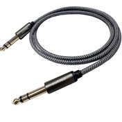 Resim LUTREE Yüksek Kaliteli 6,35 mm Gitar Kablosu, 1/4" ila 6,5 mm TRS Dengeli Stereo Ses Kablosu, Amplifikatörler, Hoparlörler, Mikserler için, Yuvarlak Şekil, Yumuşak Disk Konnektörleri, Kompozit Kablo Tipi, Güçsüz, Erkek - Erkek 