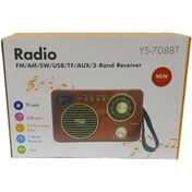 Resim Radio YS-708BT FM/AM/ SW/USB/TF/AUX/3 Radyo 