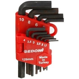 Resim ForWhat Büro Ev Atölye Takım Çantası için 10PARÇA 12CM Siyah Alyan Seti 