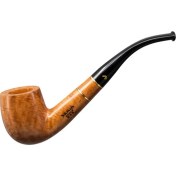 Resim Şahin Üç Yıldız 215 9mm. Filtreli Ebonit Saplı Pipo 