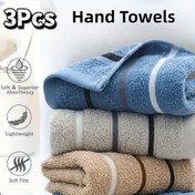 Resim 3'lü Paket Premium Kamp Havlusu 32x66cm (12.5x25.9 inç) - Ultra Emici Hızlı Kuruyan Seyahat, Yürüyüş, Plaj ve Spor Havlusu | Hafif Kompakt Outdoor Havlu | Çok Renk Seçeneği Erkek ve Kadın El Havlusu 