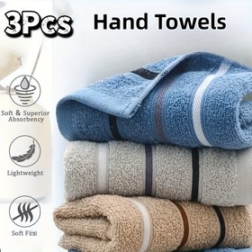 Resim 3'lü Paket Premium Kamp Havlusu 32x66cm (12.5x25.9 inç) - Ultra Emici Hızlı Kuruyan Seyahat, Yürüyüş, Plaj ve Spor Havlusu | Hafif Kompakt Outdoor Havlu | Çok Renk Seçeneği Erkek ve Kadın El Havlusu 