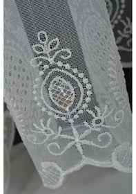 Resim 2415 Etek Tül Perde V-fikse Ekru 