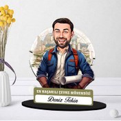 Resim Kişiye Özel Erkek Çevre Mühendisine Hediye Karikatürlü Biblo 