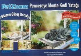 Resim Vantuzlu Kedi Pencere Yatağı 