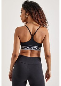 Resim Nike Jordan Support Indy Logo Women's Bra Kadın Siyah 