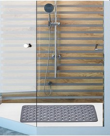 Resim Bubble Banyo Ve Duş Kaydırmaz Duş Paspası Gri 
