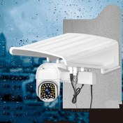 Resim 1pc Evrensel Su Geçirmez Kamera Sığınağı, ABS Plastik Güvenlik Gözetim Kamera Koruyucu Kapağı, Çeşitli Gözetim Kameraları için Dış Mekan Yağmur Toz Güneş Kalkanı 