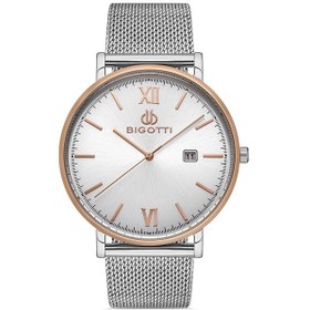 Resim Bigotti Erkek Kol Saati Esbg.b.10300.4 Hasır Kordon 41 Mm Kasa Çapı Gümüş 