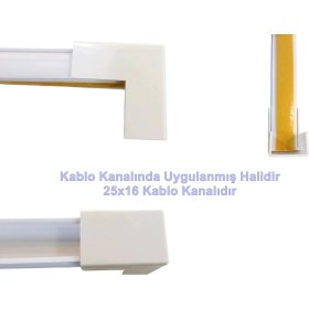 Resim Mutlusan 25X16 Kablo Kanalı Dış Köşe Plastik Beyaz 