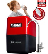 Resim PLUSKIT 15 Aşamalı 80 Gpd Membranlı 8 L Çelik Tanklı Su Arıtma Cihazı 