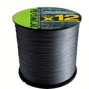 Resim PROKAST X12 12 İplikli PE Örülmüş Balıkçılık Hattı - 11.34KG-54.43KG Güç, Tuzlu ve Tatlı Su Balıkçılığı için Dayanıklı Ana Hat, Gri, Noel Hediyesi 