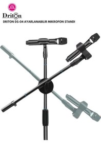 Resim Driton Ds-05 Profesyonel 3 Bacaklı Mikrofon Sehpası - Mikrofon Standı 