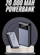 Resim Hızlı Şarj Özellikli 20.000 Mah Dijital Göstergeli USB Girişli Android ve Ios Uyumlu Powerbank 