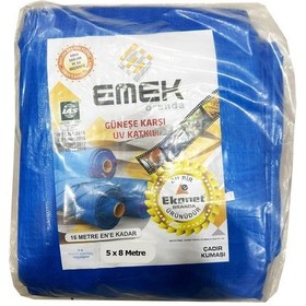 Resim Emek Çadır Kumaşı Branda Tente Uv Güneşlik Gölgelik Koruma Yağmur Su Geçirmez - 5x8 Metre - 1 Paket 
