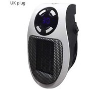 Resim Yunboo 500w Ptc Seramik Mini Isıtıcı, 1-12 Saat Zamanlayıcı, 2 Hız Ayarı, 15-32 C, Otomatik Kapatma, Uzaktan Kumanda, İngiliz Şarj, Ev/ofis Kullanıma Uygun 