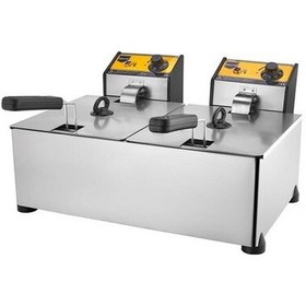 Resim Remta 5+5 Lt Çiftli Elektrikli Fritöz 