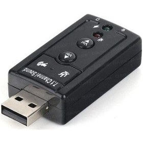 Resim 7.1 USB Ses Kartı 3.5 mm. Mikrofon Kulaklık Harici Sound Card 