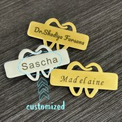 Resim Dentistler, Hemşireler, Diş Asistanları için Özel İsim ve Numara, Profesyonel Tıbbi Kimlik, Dayanıklı Çiziklere Dayanıklı Tasarım, Diş Ofis Malzemeleri, Hemşire Kimlik, Şık Metalik Bitiş, Çiziklere Dayanıklı Malzeme 