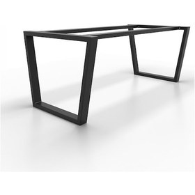 Resim Abronyahediye Masa Ayağı Cam Mermer Kütük Ahşap Yemek Masası Metal Ayağı 