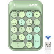 Resim AK18 2.4g Mini Kablosuz Numerik Klavye - Yeşil (Yurt Dışından) 