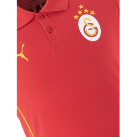 Resim Galatasaray Lisanslı Puma Kırmızı 5 Yıldız Polo T-Shirt 