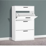 Resim Pramo Mobilya 3 Katlı Çekmeceli Ayakkabılık Beyaz 