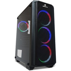 Resim GAMEBOOSTER GB-G3030B USB 3.0 ATX MESH SINGLE RING RAINBOW FAN SİYAH KASA (PSU YOK) - JBST-GBG3030B 