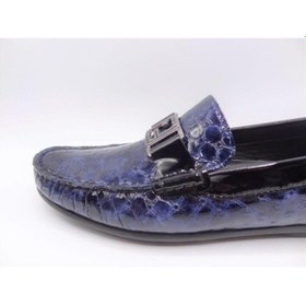 Resim King Shoes Yazlık Rugan Erkek Ayakkabı 4013 Lacivert 