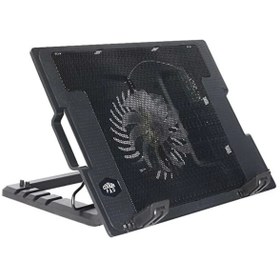Resim Renvox Notebook Işıklı Soğutucu Stand - 5 Kademeli Ayarlı Fanlı Laptop Cooler 