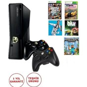 Resim Xbox 360 Slim 250 GB 30 Oyun Yüklü Konsol + 2 Kol + Jtag (İthalatçı Garantili) 