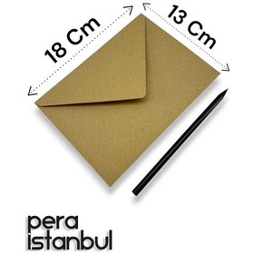 Resim 500 Adet Kahverengi Davetiye Lüks Tebrik Kartı Mektup Mühür Cüzdan Büyük Kapasiteli Kraft Zarf 