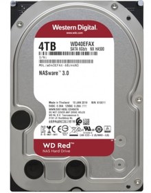 Resim WD 4TB RED 64MB 5400RPM (WD40EFAX) NAS Diski 