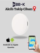 Resim HBB-K Tag Beyaz Ios & Android Uyumlu Airtag Akıllı Gps Takip Cihazı 