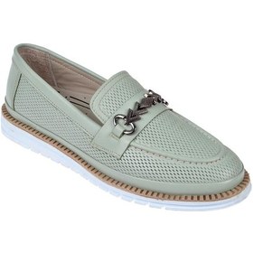 Resim Pullman Hakiki Deri Makosen Kadın Ayakkabı Voy-9771 Açık Yeşil-açık Yeşil Açık Yeşil 