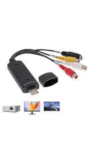 Resim MDS Kamera VHS TV Analog Cihazlardan USB EasyCap 4 Kanal Video Capture Kartı 