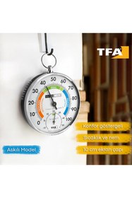 Resim Sevgift TFA 45.2027 ´RaumKlima´ İbreli Askılı Sıcaklık ve Nem Ölçer 
