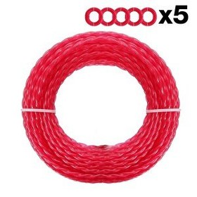 Resim Worx WA0209 WG185E/WG186E İçin 2.4 MM 20 M (5x 4 M) PRO-GRADE Spiral Burgulu Yedek Misina 