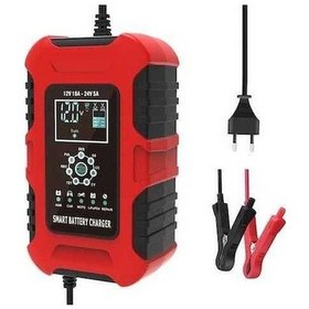 Resim Fastbuy Araba 12v 10a 24v 5a Agm Lıfepo4 Otomatik Şarj Cihazı Kırmızı 