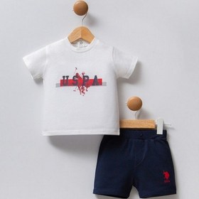 Resim U.S. Polo Assn. U.s. Polo Assn Erkek Bebek Beyaz Takım Usb2340-c-v2 Beyaz 