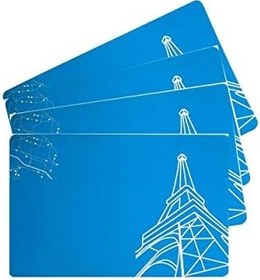 Resim Bosphorus Amerikan Servis Seti,Paris Desenli Pvc 