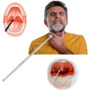 Resim 1 adet EKOZENYFY Adenoid ve Tonsil Temizleyici - Kaymaz Tutma, Ergonomik Tutma, Güvenli ve Boğaz ve Kulak Temizliği için, Ağız Sağlığı Bakımı, Dayanıklı Tasarım, Boğaz Temizleyici, Burun Temizleme, Şık Metalik Bitiş, Düz Tutma Tasarımı 