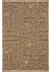 Resim Cool Halı Hasır 623 Kahve Bohem Mutfak Halısı Koridor Halısı İnce Kilim Kesme Halı Yolluk Balkon Halı 