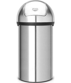 Resim Brabantia Çöp Kutusu Büyük Boy 60 Litre Push Bin Matt Steel 48452 