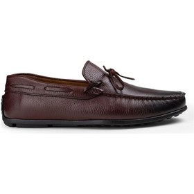 Resim Deery Hakiki Deri Bordo Erkek Loafer Bordo (539875922) Bordo 