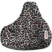Resim earmut Damla Xl Premium Tasarım Leopar Desenli Armut Koltuk 
