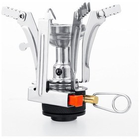 Resim Dofolink Küçük Taşınabilir Kamp Ocağı, Katlanabilir, Elektrikli Ateşleme, Dış Mekan Pişirme, Alüminyum Ve Paslanmaz Çelik, Siyah Lt-chk Siyah 